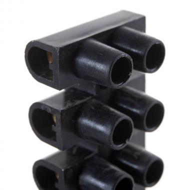 Клеммная колодка винтовая Rexant KВ-12, ток 16A, 4-12 мм², полипропилен, черный [07-5012-2]