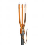 Концевая кабельная муфта КВТ 3ПКВТп-10-150/240 внутренней установки для кабеля с изоляцией из сшитого полиэтилена до 10 кВ [66286]