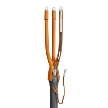 Концевая кабельная муфта КВТ 3ПКВТп-10-35/50(Б) внутренней установки для кабеля с изоляцией из сшитого полиэтилена до 10 кВ [66279]