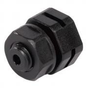 Клапан вентилируемый пластиковый Fortisflex КВП-М6, черный [88661]