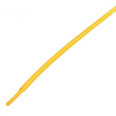 Термоусаживаемая трубка Rexant 1.0/0.5 мм, желтая, усадка 2:1, с подавлением горения, нарезка по 1 м [20-1002]
