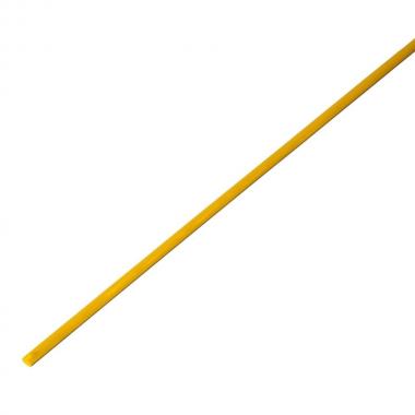 Термоусаживаемая трубка Rexant 2.5/1.25 мм, желтая, усадка 2:1, с подавлением горения, нарезка по 1 м [20-2502]