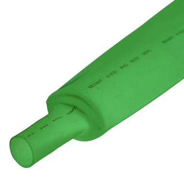 Термоусаживаемая трубка Rexant 40.0/20.0 мм, зеленая, усадка 2:1, с подавлением горения, нарезка по 1 м [24-0003]