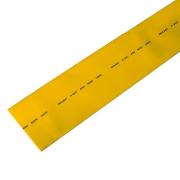 Термоусаживаемая трубка Rexant 50.0/25.0 мм, желтая, усадка 2:1, с подавлением горения, нарезка по 1 м [25-0002]