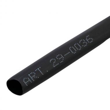 Термоусаживаемая трубка Rexant 6.0/3.0 мм, черная, ролик 2.44 м [29-0036]