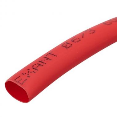 Термоусаживаемая трубка Rexant 6.0/3.0 мм, красная, ролик 2.44 м [29-0034]