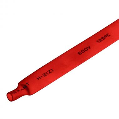 Термоусаживаемая трубка Rexant 8.0/4.0 мм, красная, усадка 2:1, с подавлением горения, нарезка по 1 м [20-8004]