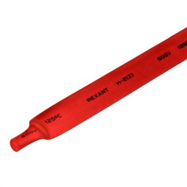 Термоусаживаемая трубка Rexant 9.0/4.5 мм, красная, усадка 2:1, с подавлением горения, нарезка по 1 м [20-9004]