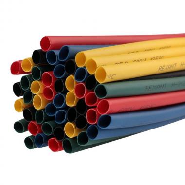 Термоусаживаемые трубки Rexant 5.0/2.5 мм, набор пять цветов, нарезка по 1 м (50 шт) [29-0155]