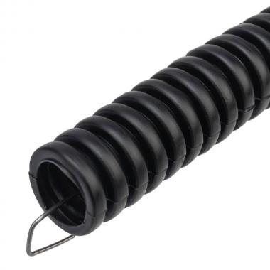 Труба гофрированная ПНД Rexant с зондом, черная, Ø 16 мм, бухта 10 м [28-0160-10]