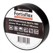 Изолента ПВХ Fortisflex 19х0.15х20, черная [71236]