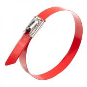 Стальные кабельные стяжки с красным полимерным покрытием Fortisflex СКС-П (316) 4.6х250 [83063]