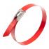 Стальные кабельные стяжки с красным полимерным покрытием Fortisflex СКС-П (316) 7.9х400 [83076]