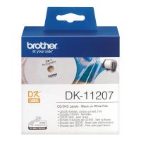 Лента Brother DK11207 наклейки ∅ 58 мм, белые (100 шт)