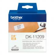 Лента Brother DK11209 наклейки 29 х 62 мм, белые (800 шт)