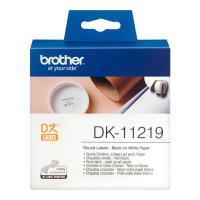 Лента Brother DK11219 наклейки ∅ 12 мм, белые (1200 шт)