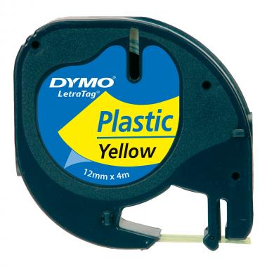 Лента Dymo S0721620/91222, 12 мм, черный на желтом
