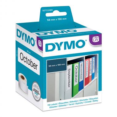 Этикетки Dymo S0722480/99019, 190 x 59 мм, белые (110 шт)