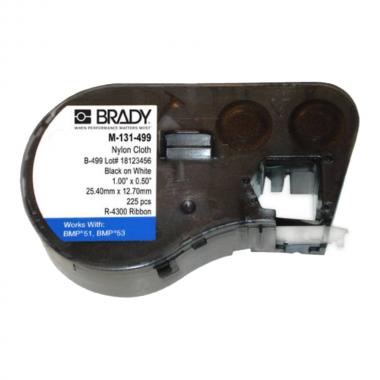 Этикетки Brady M5-117-499 круглые, нейлоновая ткань, диаметр 9.53 мм, черный на белом (240 шт) [brd170798]