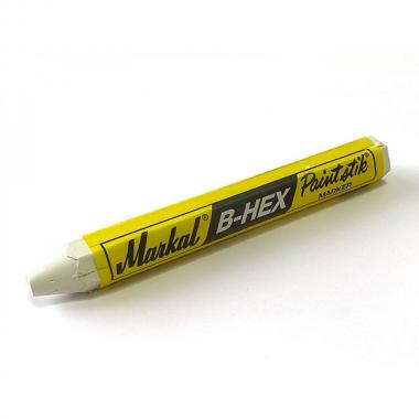Промышленный маркер Markal B Paintstik 1/2 Hex, белый, 13 мм [80250]
