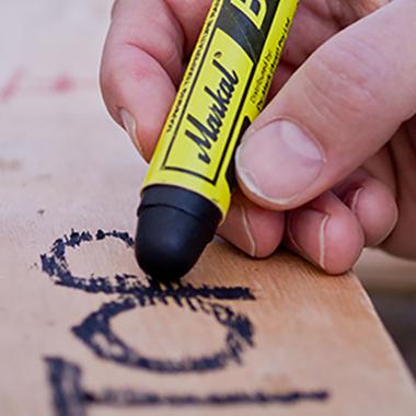Промышленный маркер Markal B-E Paintstik, желтый, 17 мм [80621]