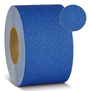 Противоскользящая лента самоклеющаяся, синяя, 100 мм х 18.3 м