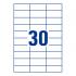 Самоклеящиеся этикетки Avery Zweckform, 70 x 29,7 мм, белые, 30 этикеток на листе А4 (100 листов) [3489]