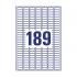 Самоклеящиеся мини-этикетки Avery Zweckform, 25,4 х 10 мм, белые, 189 этикеток на листе А4 (25 листов) [L7658-25]