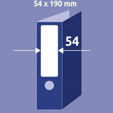 Вкладыши бесклеевые для корешков папок Avery Zweckform, 54 х 190 мм, белые (125 шт, 25 листов) [C32267-25]