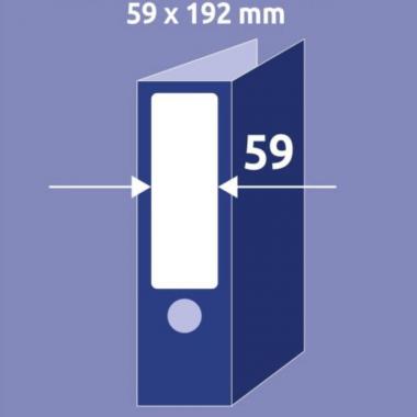 Этикетки удаляемые для корешков папок Avery Zweckform, 59 х 192 мм, белый (120 шт, 30 листов) [L6061REV-20]