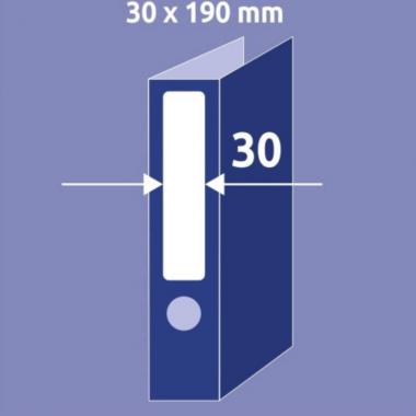 Вкладыши бесклеевые для корешков папок Avery Zweckform, 30 х 190 мм, белые (225 шт, 25 листов) [C32266-25]