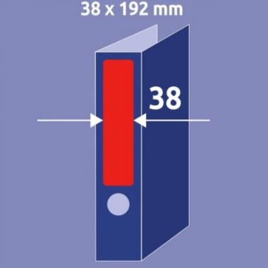 Этикетки для корешков папок Avery Zweckform, 38 х 192 мм, красный (140 шт, 20 листов) [L4762-20]