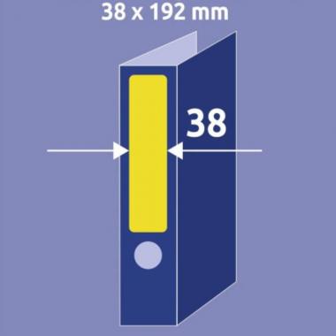 Этикетки для корешков папок Avery Zweckform, 38 х 192 мм, желтый (140 шт, 20 листов) [L4765-20]