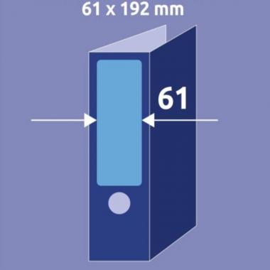 Этикетки для корешков папок Avery Zweckform, 61 х 192 мм, голубой (400 шт, 100 листов) [L4767-100]