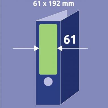 Этикетки для корешков папок Avery Zweckform, 61 х 192 мм, зеленый (80 шт, 20 листов) [L4768-20]