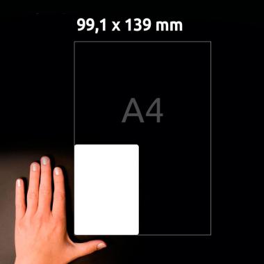 Суперпрочные пленочные этикетки Avery Zweckform, 99,1 x 139 мм, белые (10 листов) [L7915-10]