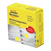 Этикетки-точки в диспенсере Avery Zweckform, Ø 10 мм, желтый (800 шт) [3852]