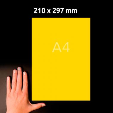 Самоклеящиеся этикетки Avery Zweckform, 210 x 297 мм, 1 этикетка на листе А4, желтые (100 листов) [3473]