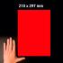 Неоновые красные этикетки Avery Zweckform, 210 x 297 мм (25 листов) [L6005-25]