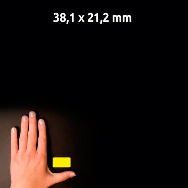Неоновые желтые этикетки Avery Zweckform, 38,1 x 21,2 мм (25 листов) [L7651Y-25]
