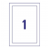Самоламинирующиеся этикетки Avery Zweckform, 170 х 257 мм, белые, 1 этикетка на листе А4 (10 листов) [L7087-10]