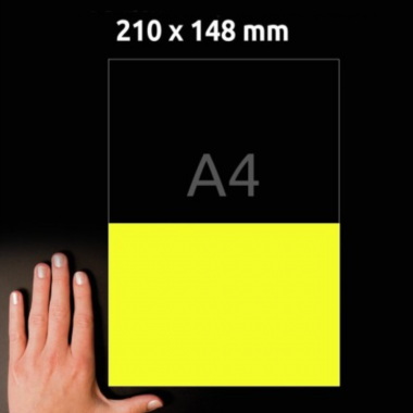 Всепогодные пленочные этикетки Avery Zweckform, 210 х 148 мм, желтые матовые, 2 этикетки на листе А4 (20 листов) [L6130-20]