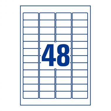 Всепогодные этикетки Avery Zweckform, 45,7 x 21,2 мм, белые (20 листов) [L4778-20]