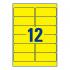 Всепогодные этикетки Avery Zweckform, 99,1 x 42,3 мм, желтые (20 листов) [L6107-20]