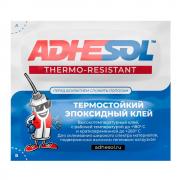 Эпоксидный клей Adhesol Thermo Resistant двухкомпонентный прозрачный термостойкий, сашет 4 мл [500504]