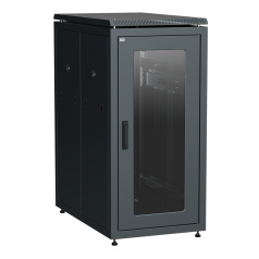 Шкаф сетевой 19" ITK LINEA N 24U 600х1000 мм, чёрный [LN05-24U61-G]