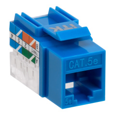 Модуль Keystone Jack ITK, категория 5E UTP 110 IDC 90° синий [CS1-1C5EU-11-03]