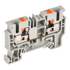 Клеммная колодка проходная IEK "ARMAFIX" CP 10 мм², фаза, серая [YCT20-00-K03-010]