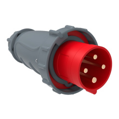 Вилка переносная IEK MAGNUM ССИ-034 63А-6ч/380-415В 3P+PE IP67 [PSN02-063-4]