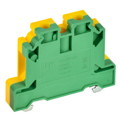 Клеммная колодка IEK "ARMAFIX" CTS-PEN 10 мм², заземление, желто-зеленая [YCT11-00-K52-010]